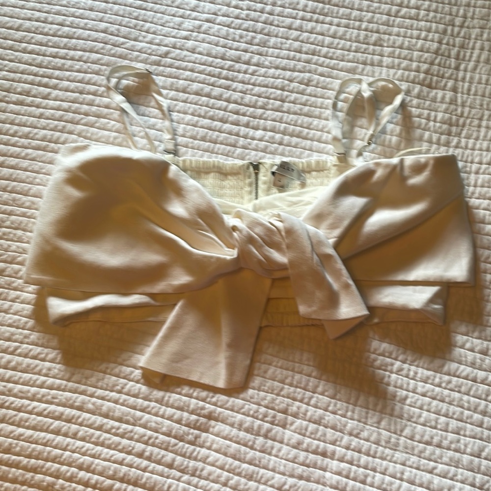 Milly bow crop top